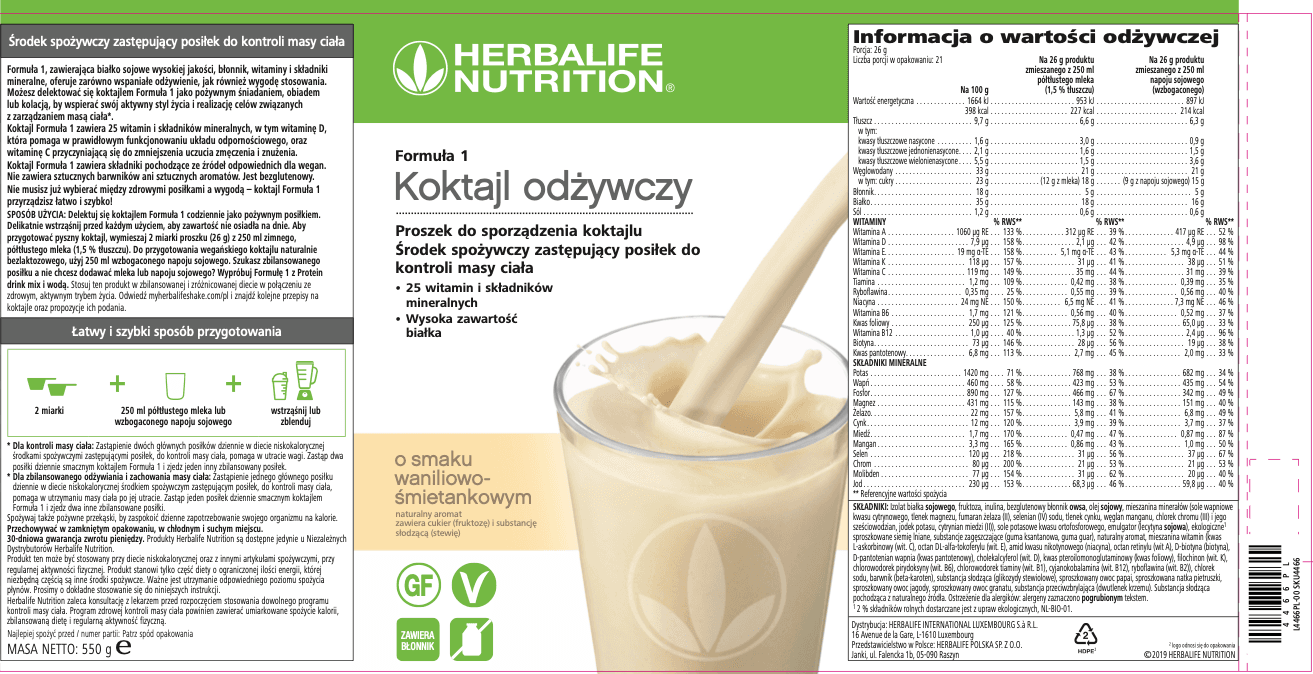 Herbalife Miesięczny Program odżywczy dla osób z nadwagą_ - obrazek 2