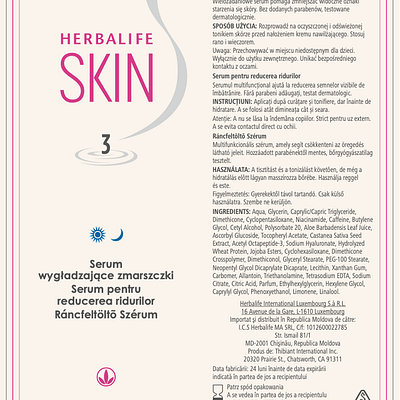 herbalife serum wygładzające zmarszczki 50 ml