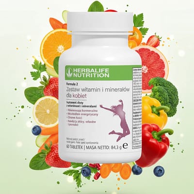 Herbalife F2 Zestaw witamin i minerałów dla kobiet (60 tab.)