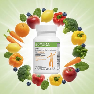 Herbalife F2 Zestaw witamin i minerałów dla mężczyzn (60 tab.)