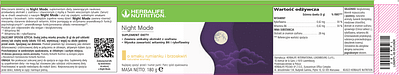 herbalife night mode o smaku rumianku i brzoskwiń 180g